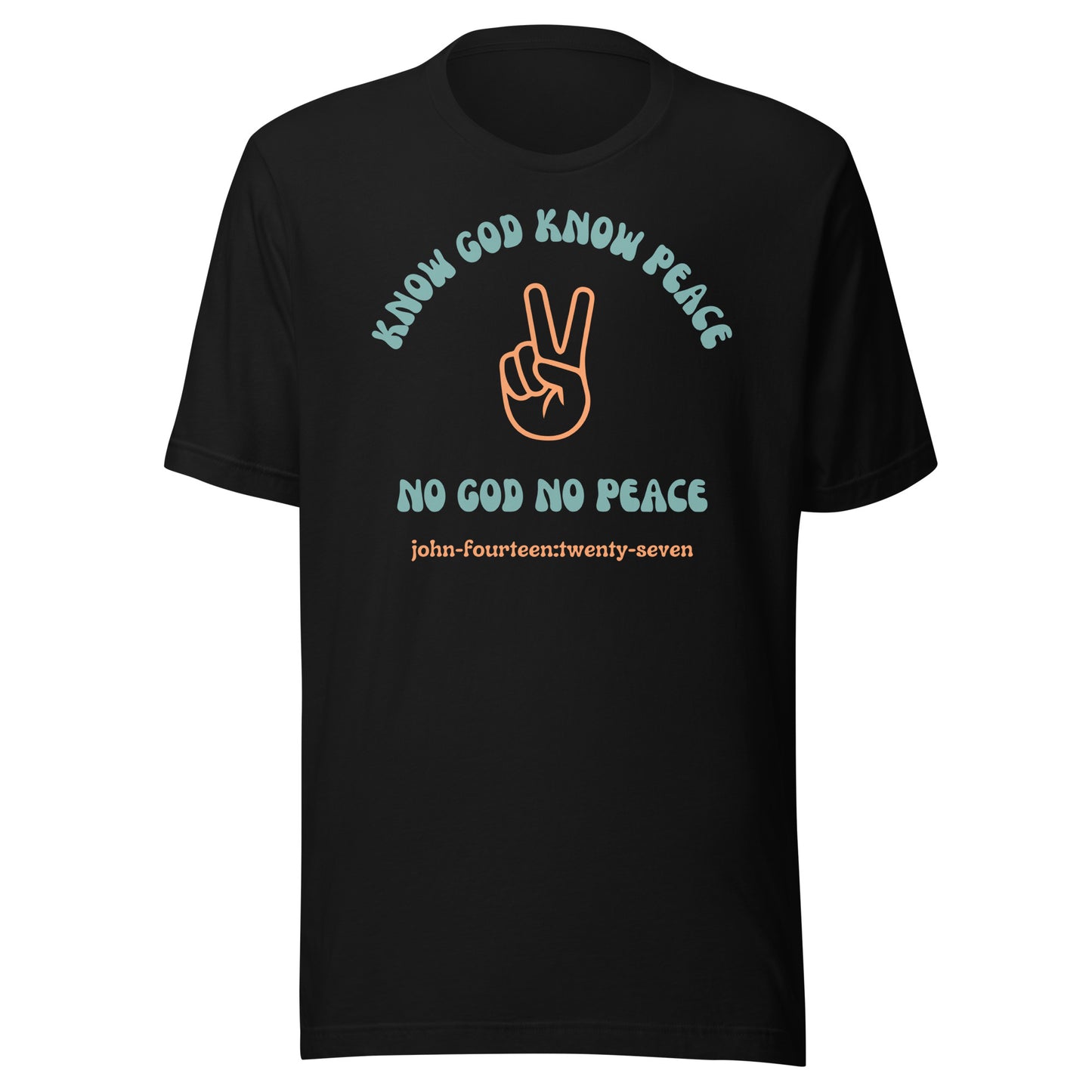 Know God Know Peace short sleeve t-shirt black
