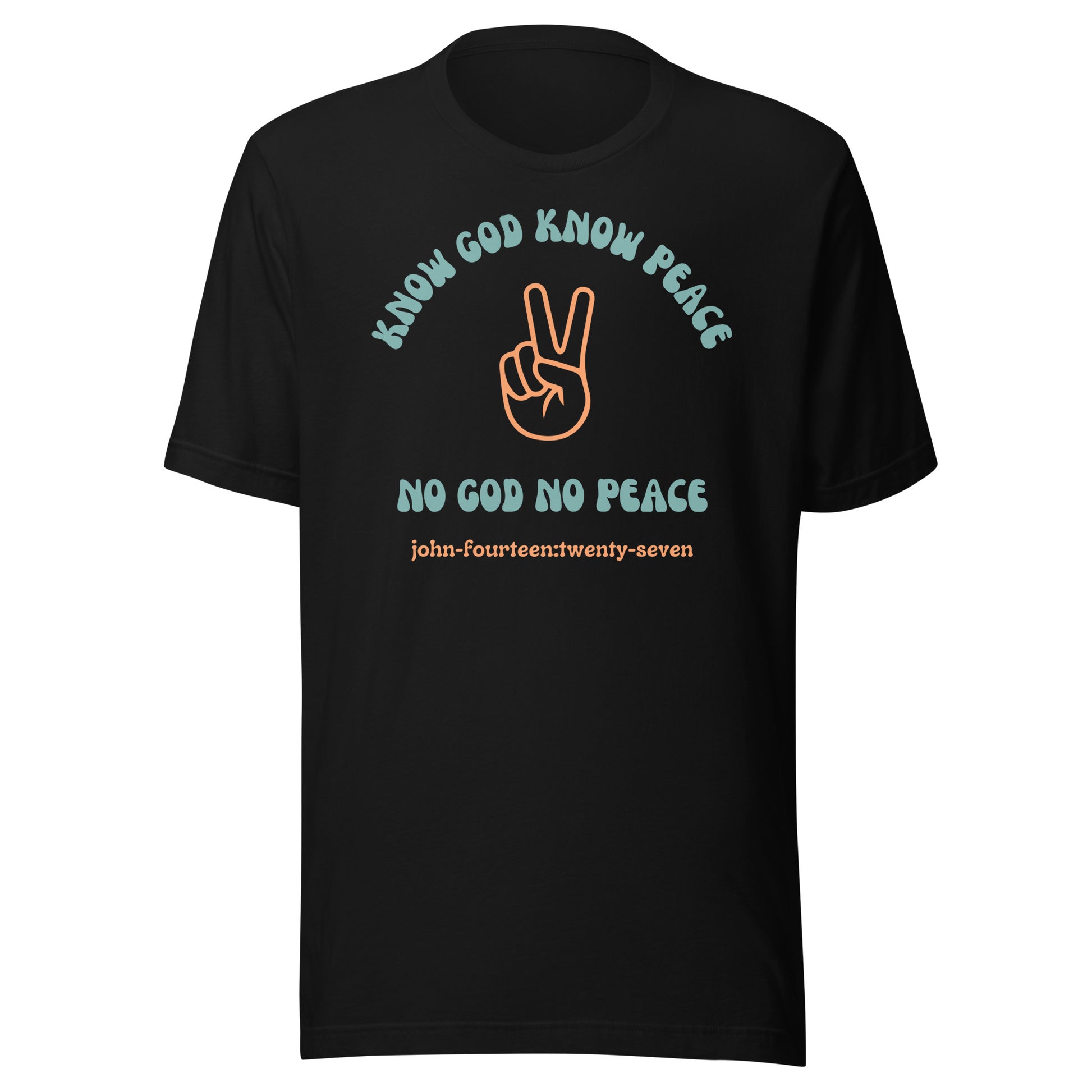 Know God Know Peace short sleeve t-shirt black