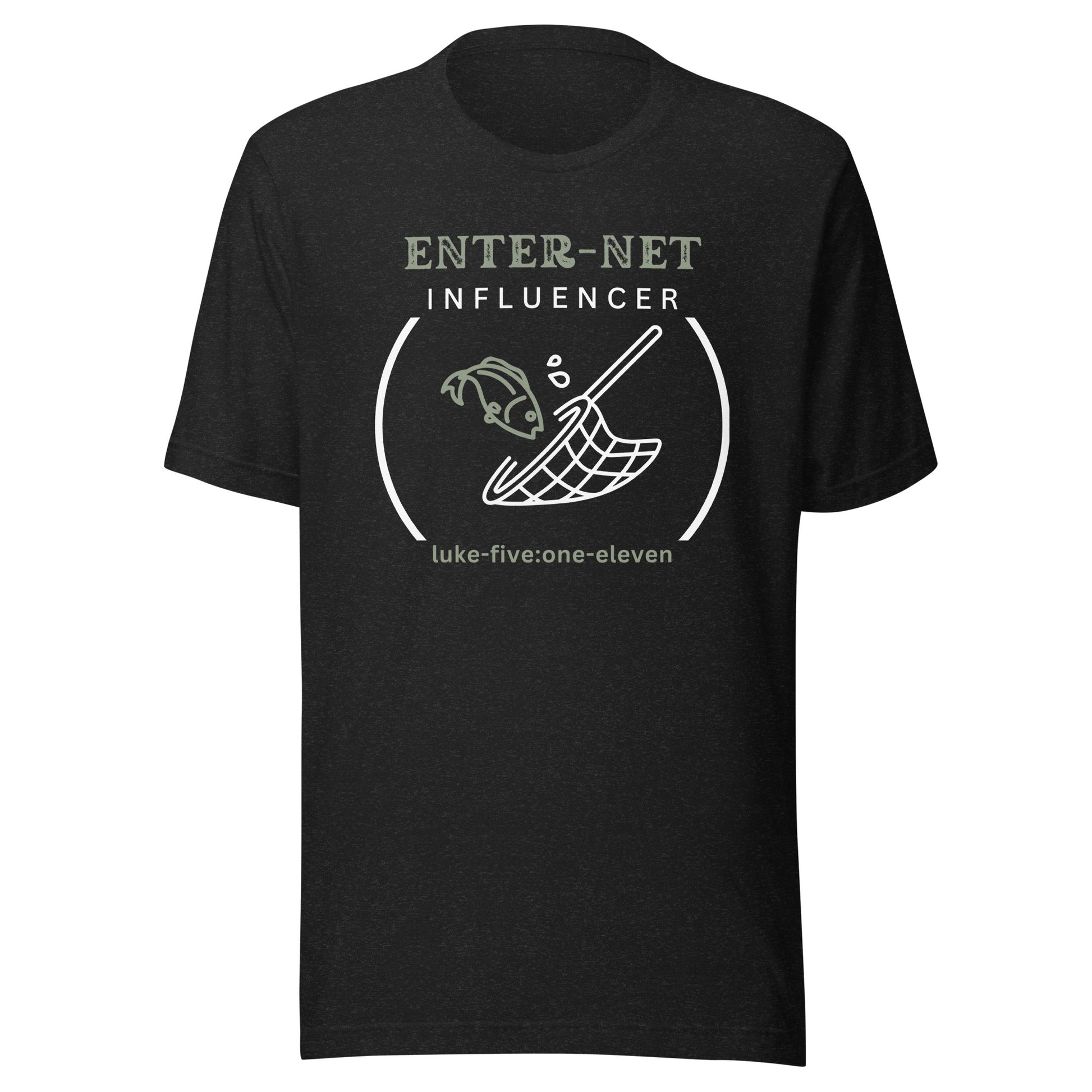 Enter-Net Influencer short sleeve t-shirt black heather