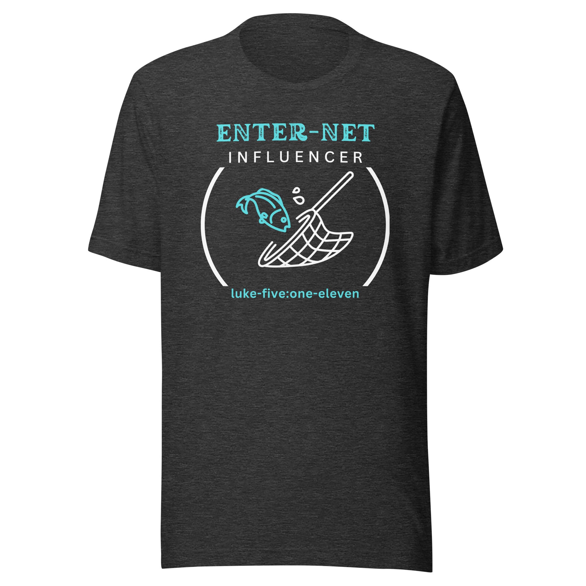 Enter-Net Influencer short sleeve t-shirt dark gray heather