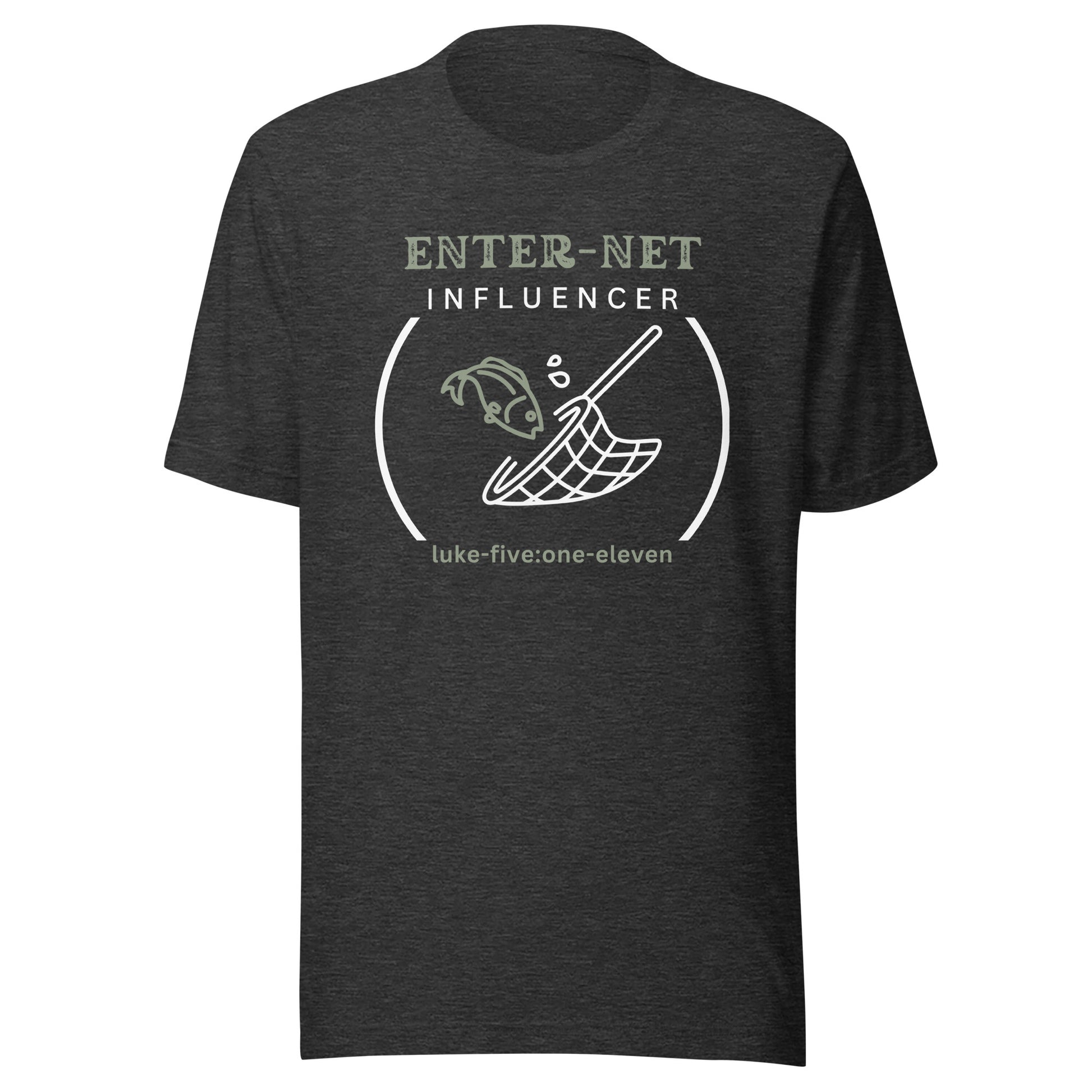 Enter-Net Influencer short sleeve t-shirt dark gray heather