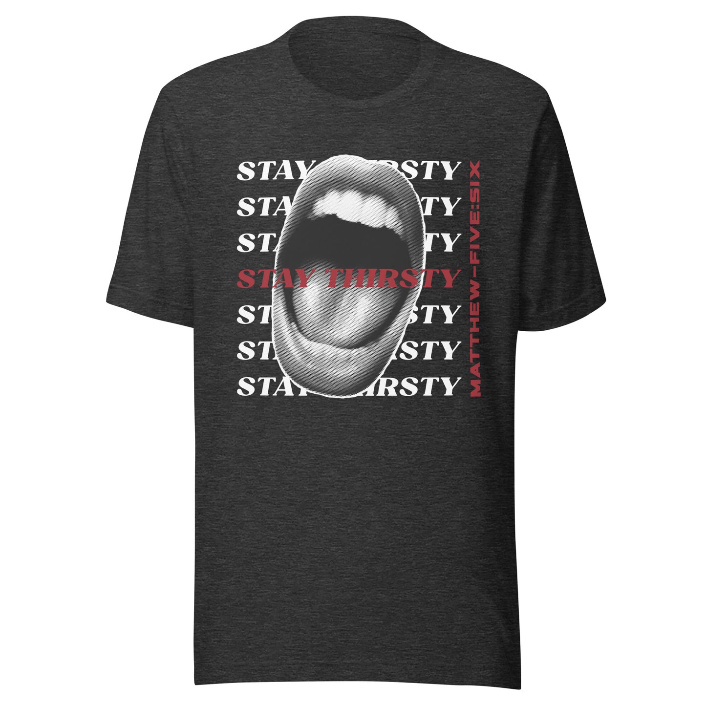Thirsty t-shirt dark gray heather 