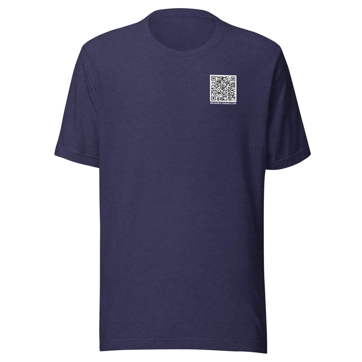 Follow Jesus short sleeve t-shirt heather midnight navy