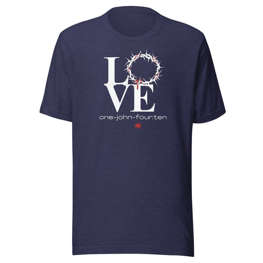 This is Love short sleeve t-shirt heather midnight navy