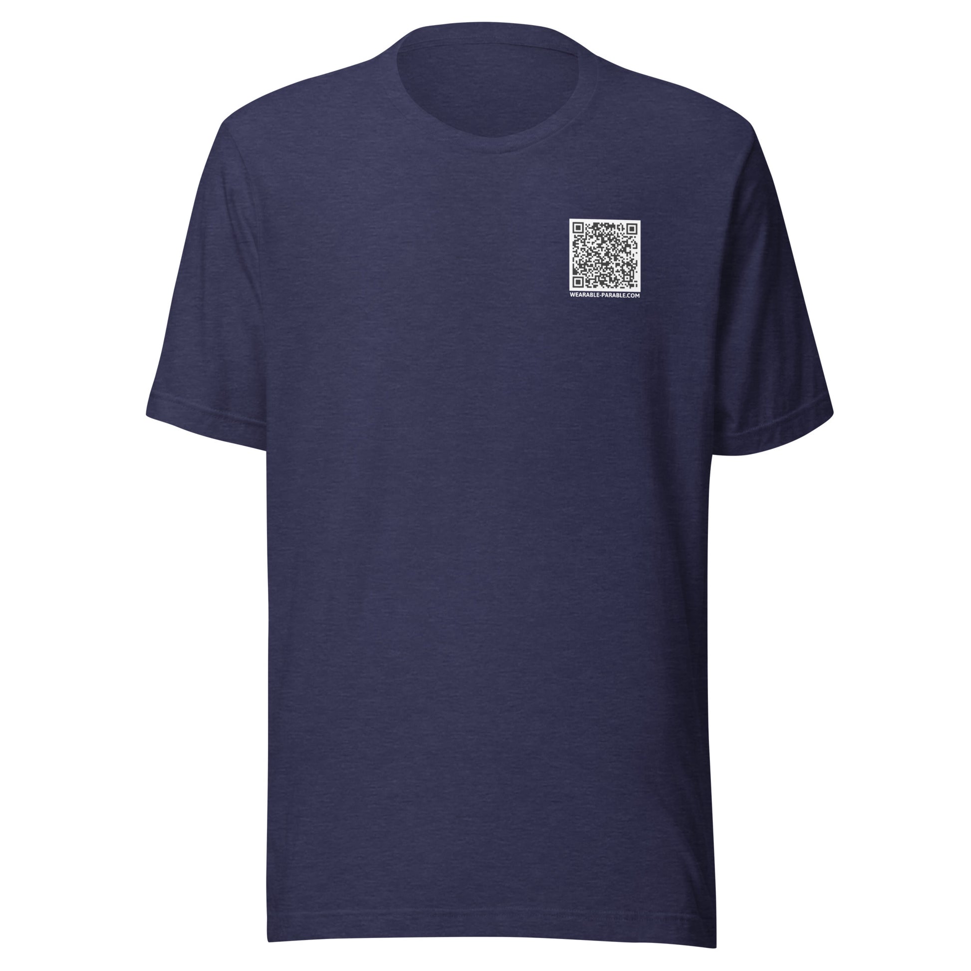 I'm Just Passing Through t-shirt front midnight navy blue