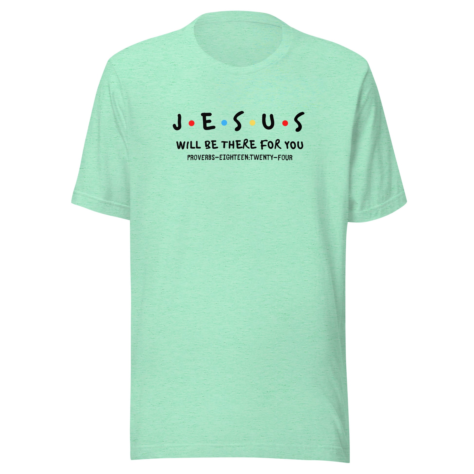 Jesus Is My Friend short sleeve t-shirt heather mint