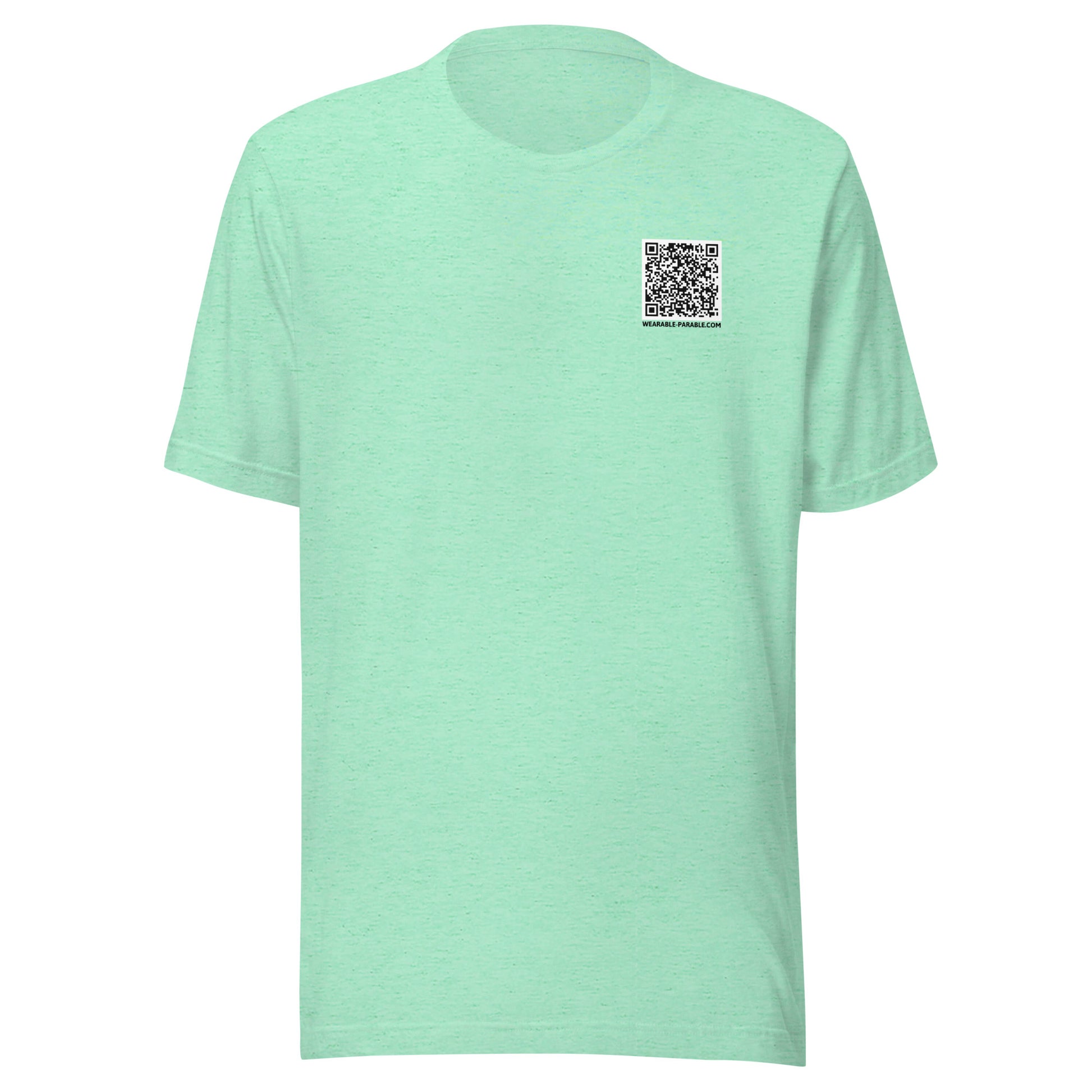 I'm Just Passing Through t-shirt front heather mint