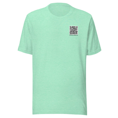 I'm Just Passing Through t-shirt front heather mint