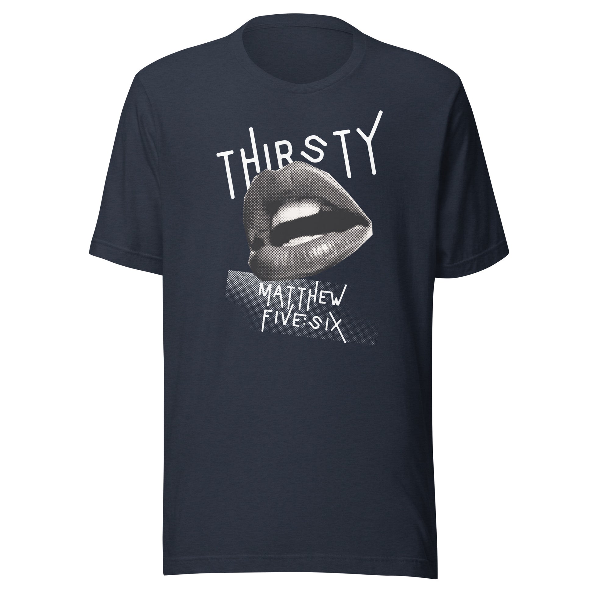 Thirsty t-shirt heather navy