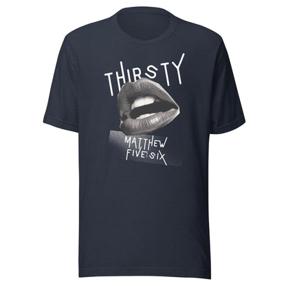 Thirsty t-shirt heather navy