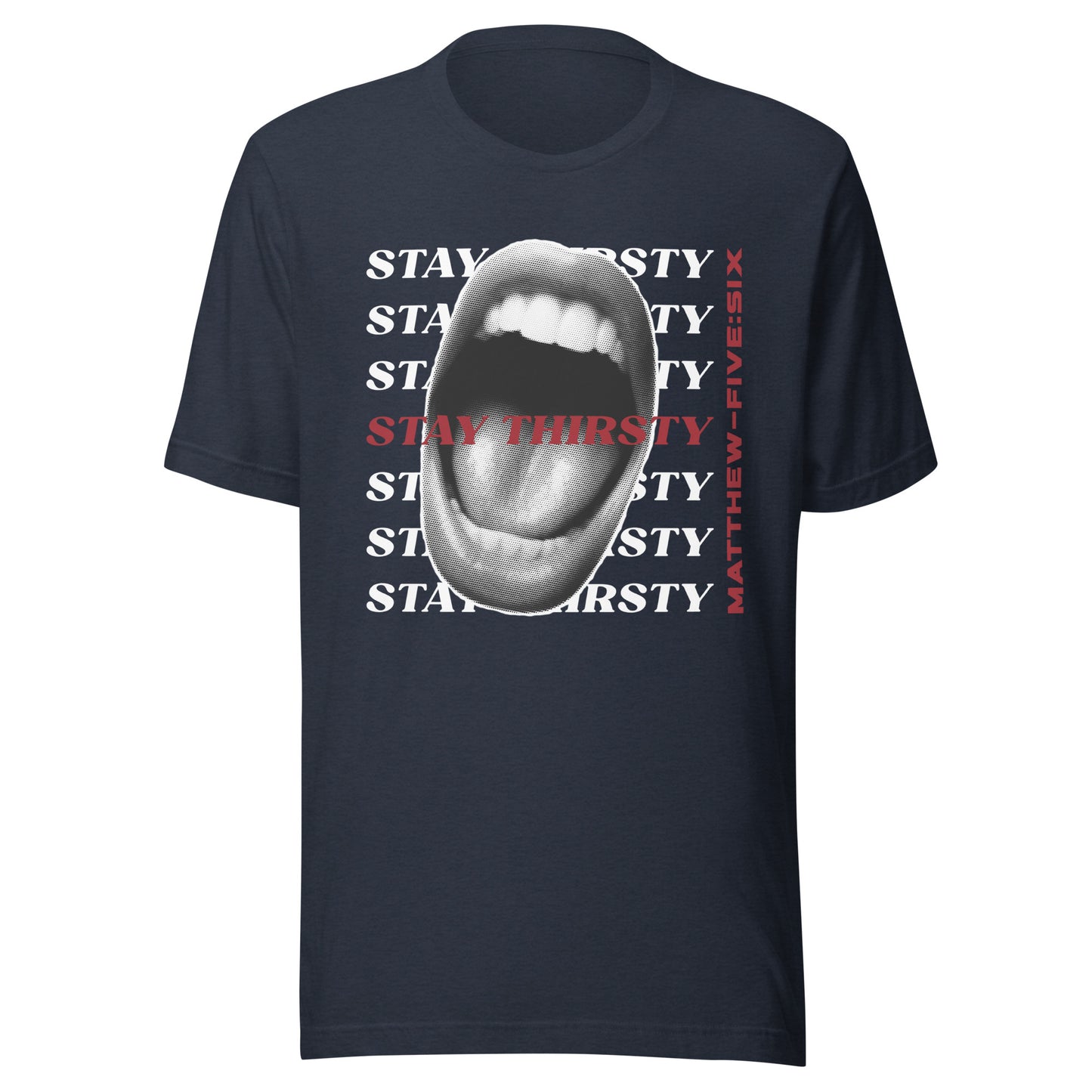 Thirsty t-shirt heather navy