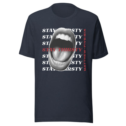 Thirsty t-shirt heather navy