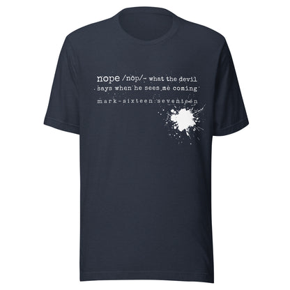 Nope t-shirt heather navy 