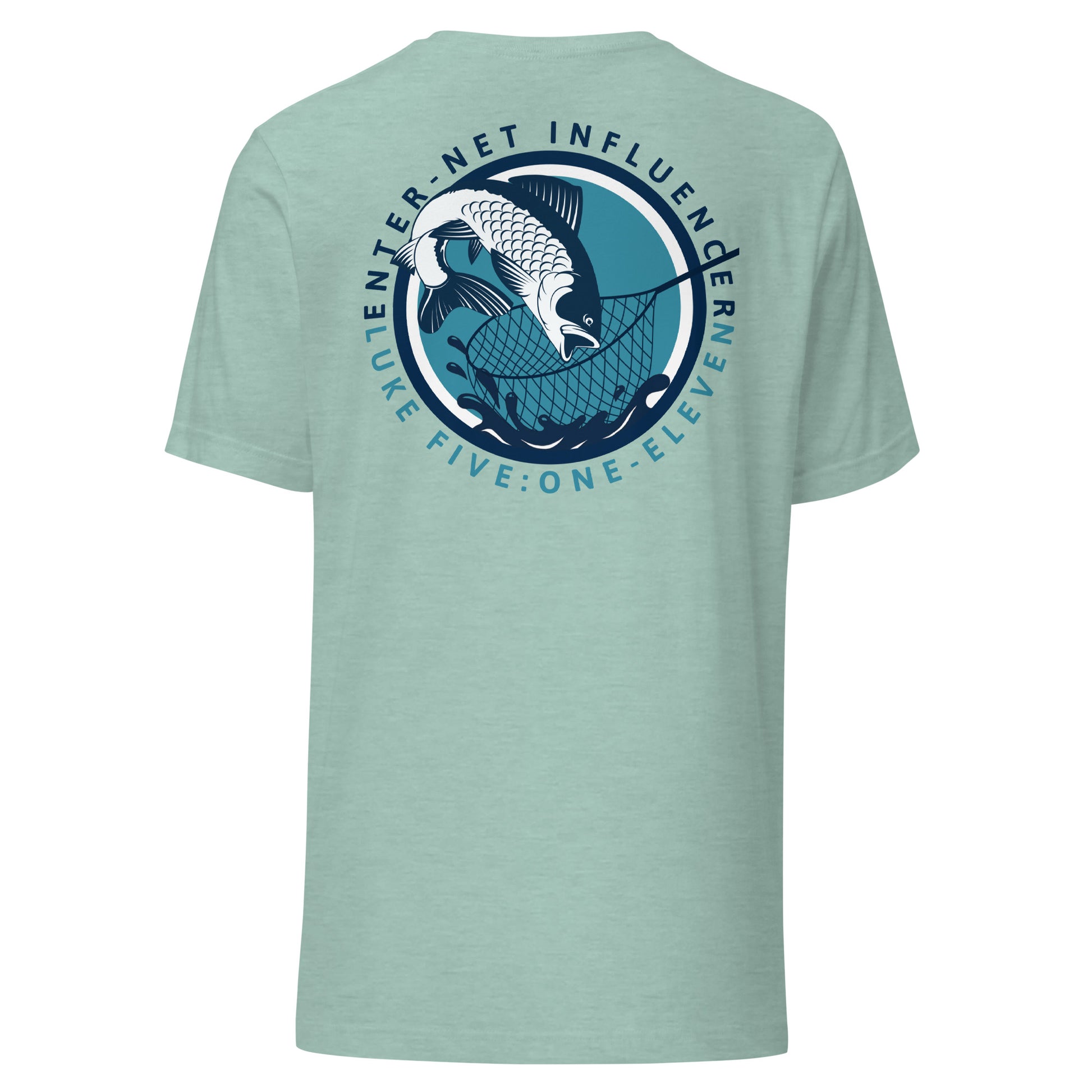 Enter-Net Influencer Fish Graphic heather prism dusty blue back
