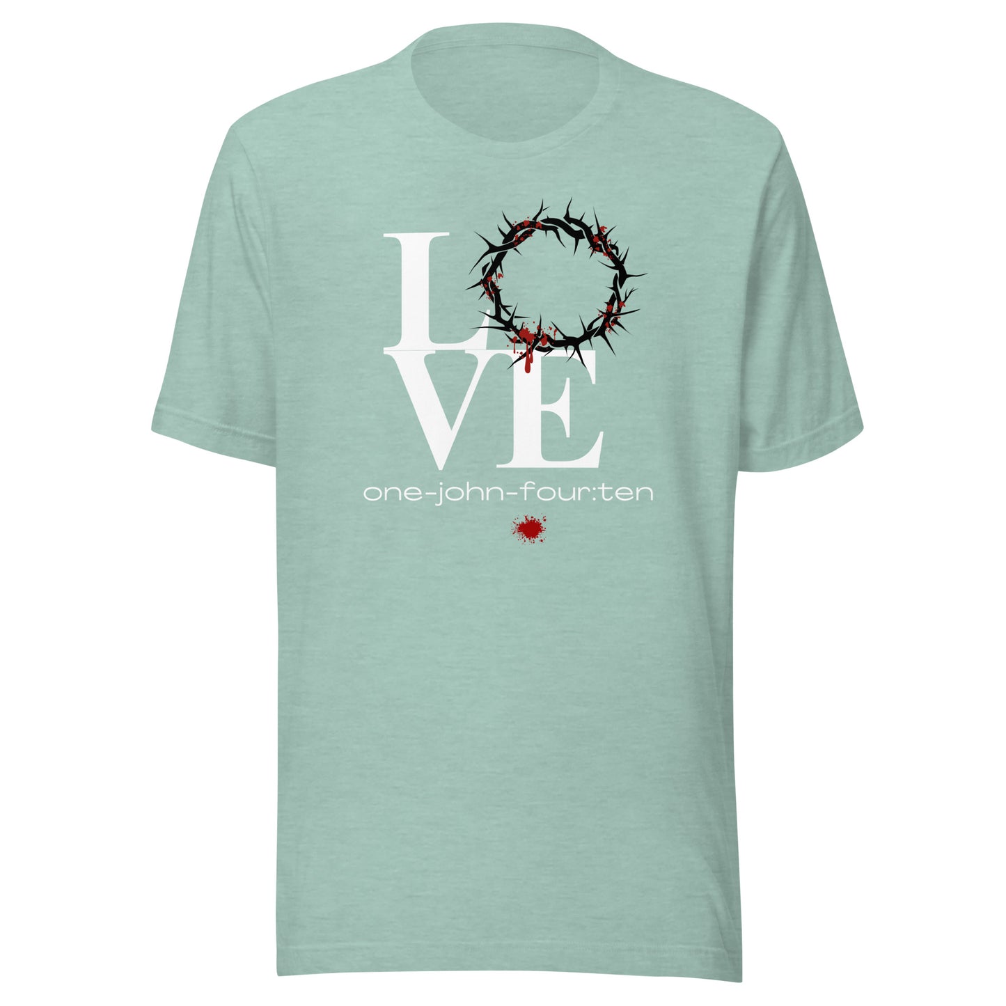 This is Love short sleeve t-shirt heather prism dusty blue