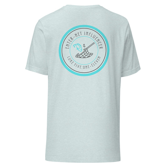 Enter-Net Influencer short sleeve t-shirt heather prism ice blue
