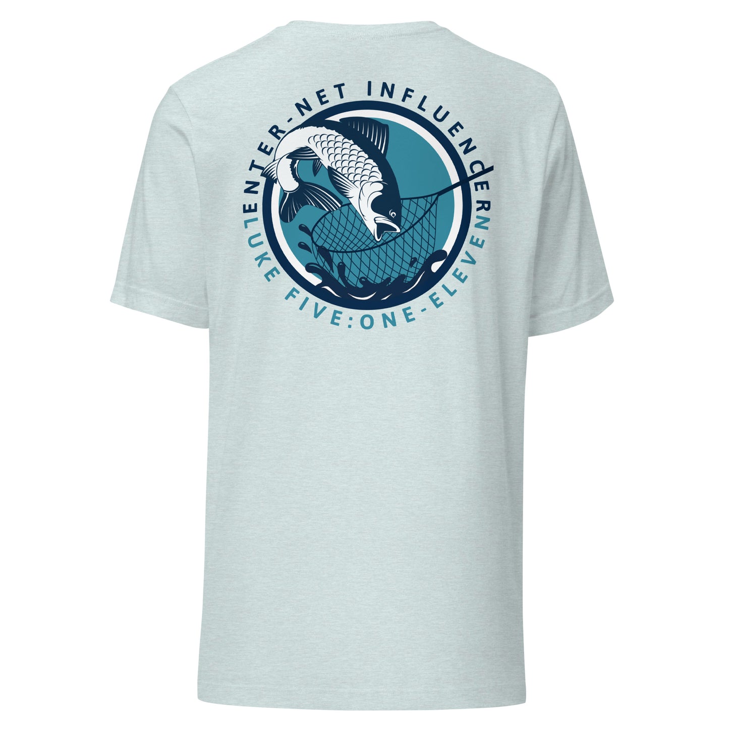 Enter-Net Influencer Fish Graphic heather prism ice blue back