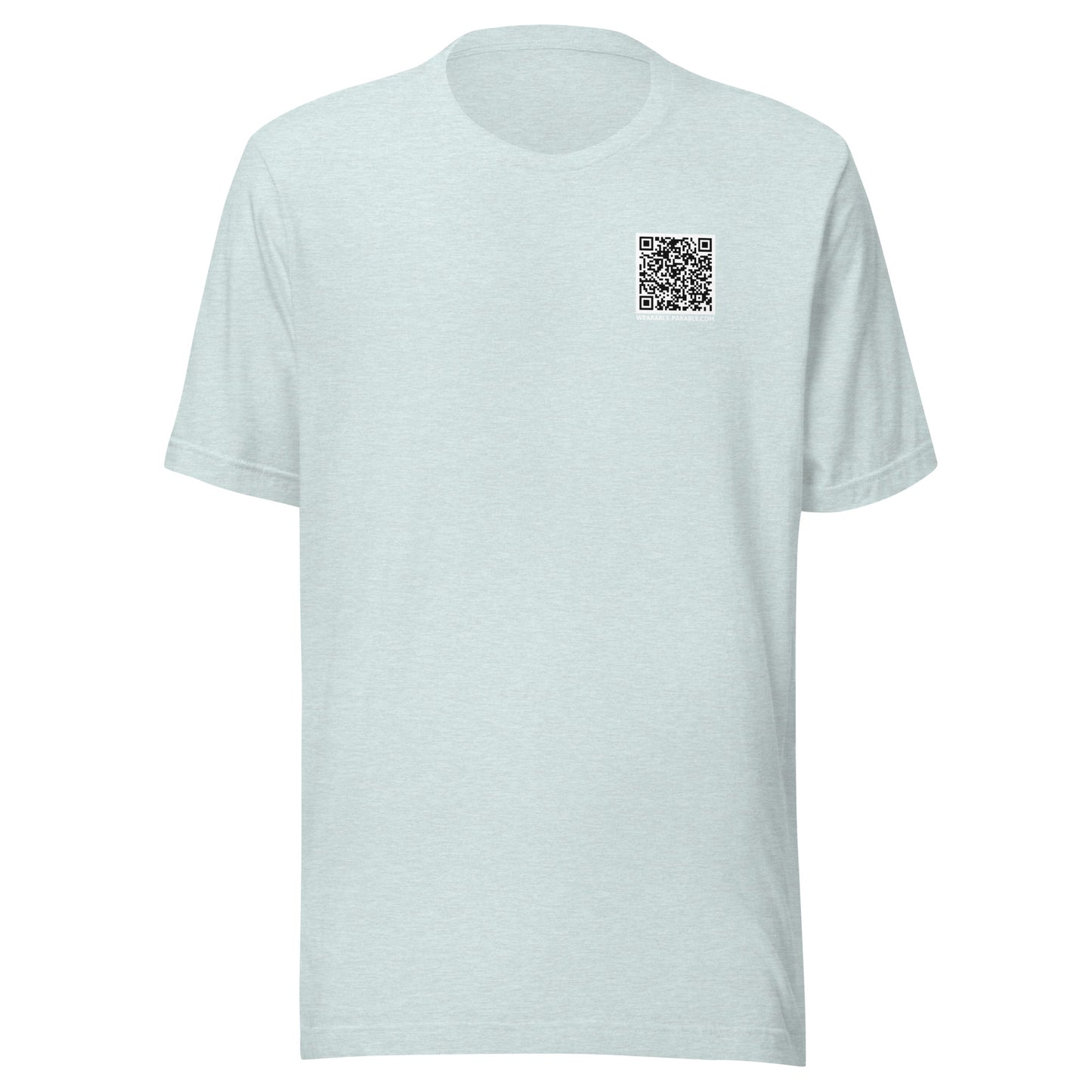 Follow Jesus short sleeve t-shirt heather prism ice blue