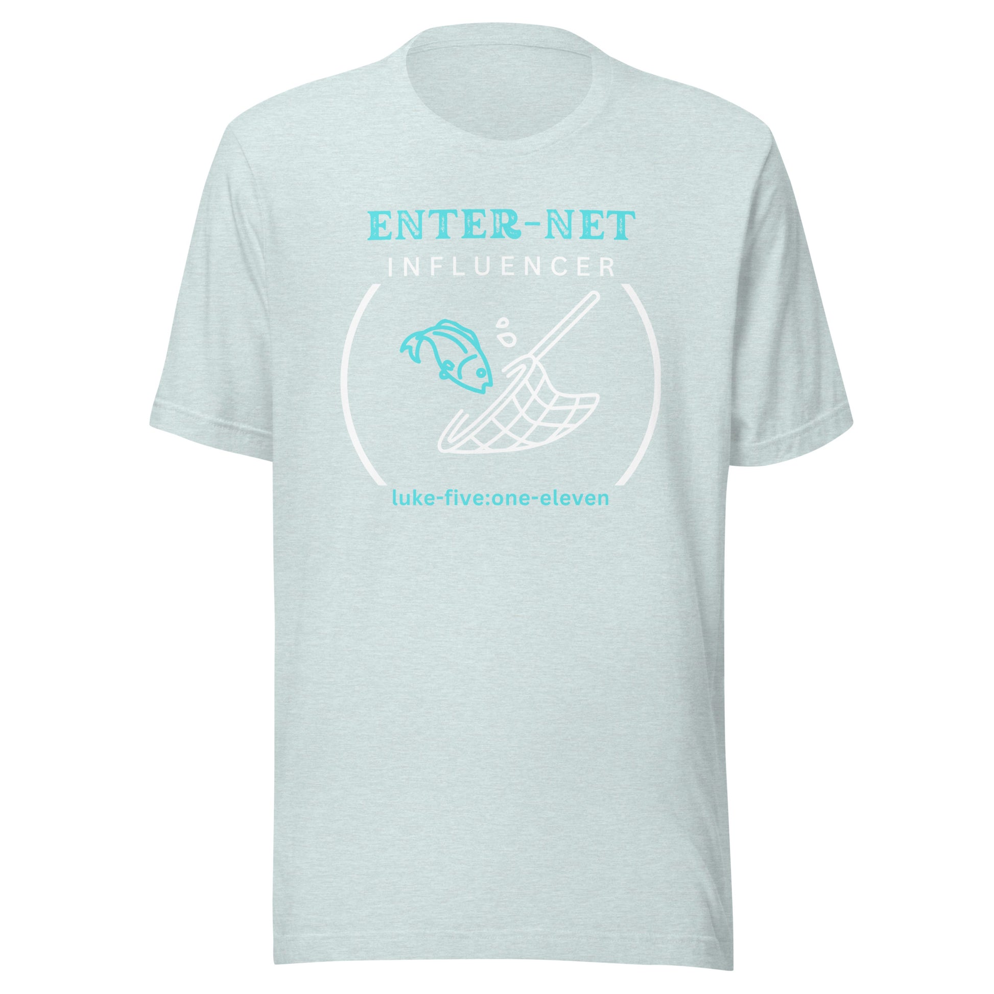 Enter-Net Influencer short sleeve t-shirt heather prism ice blue
