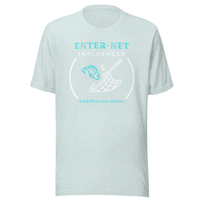 Enter-Net Influencer short sleeve t-shirt heather prism ice blue