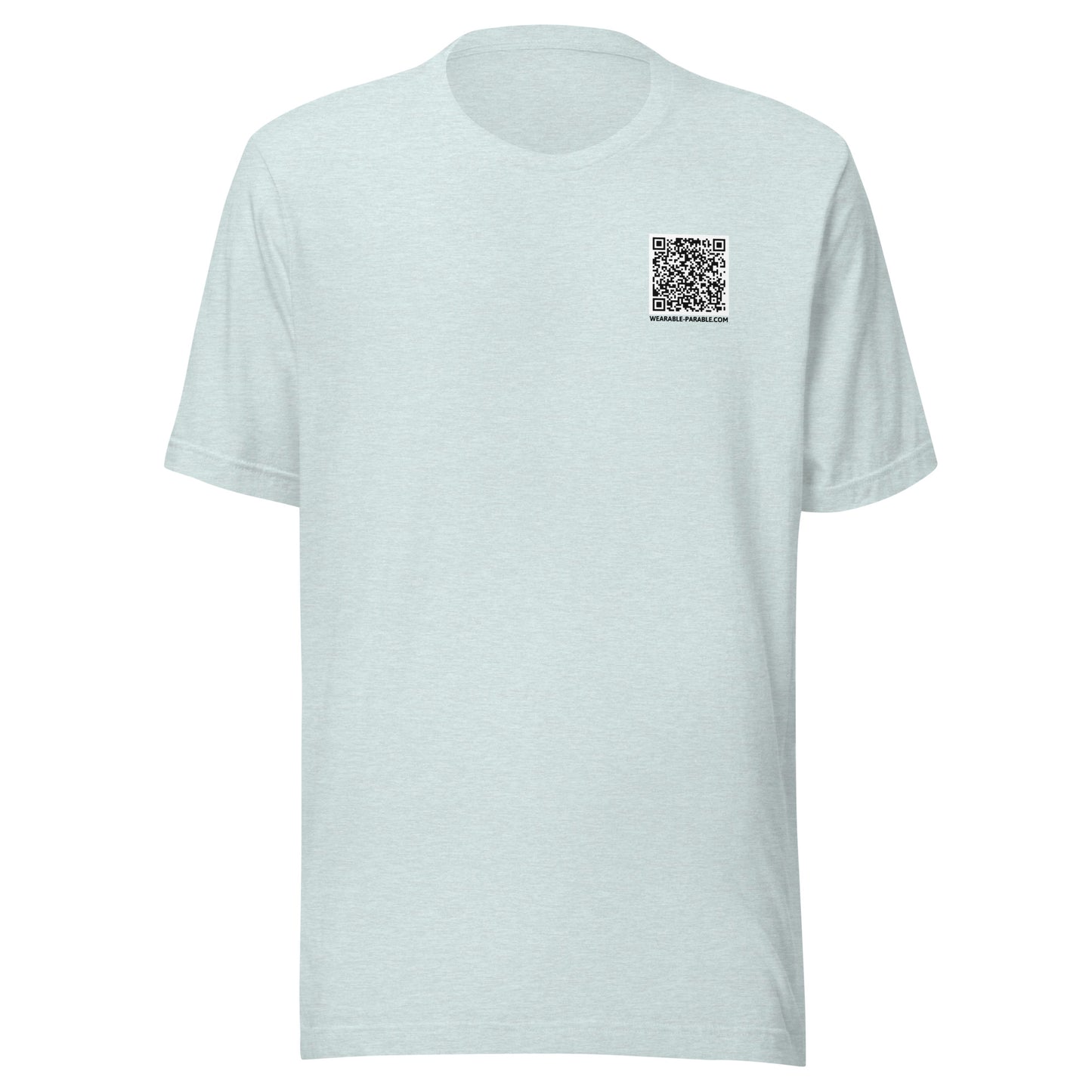 I'm Just Passing Through t-shirt front heather prism ice blue