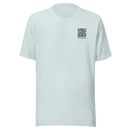 I'm Just Passing Through t-shirt front heather prism ice blue