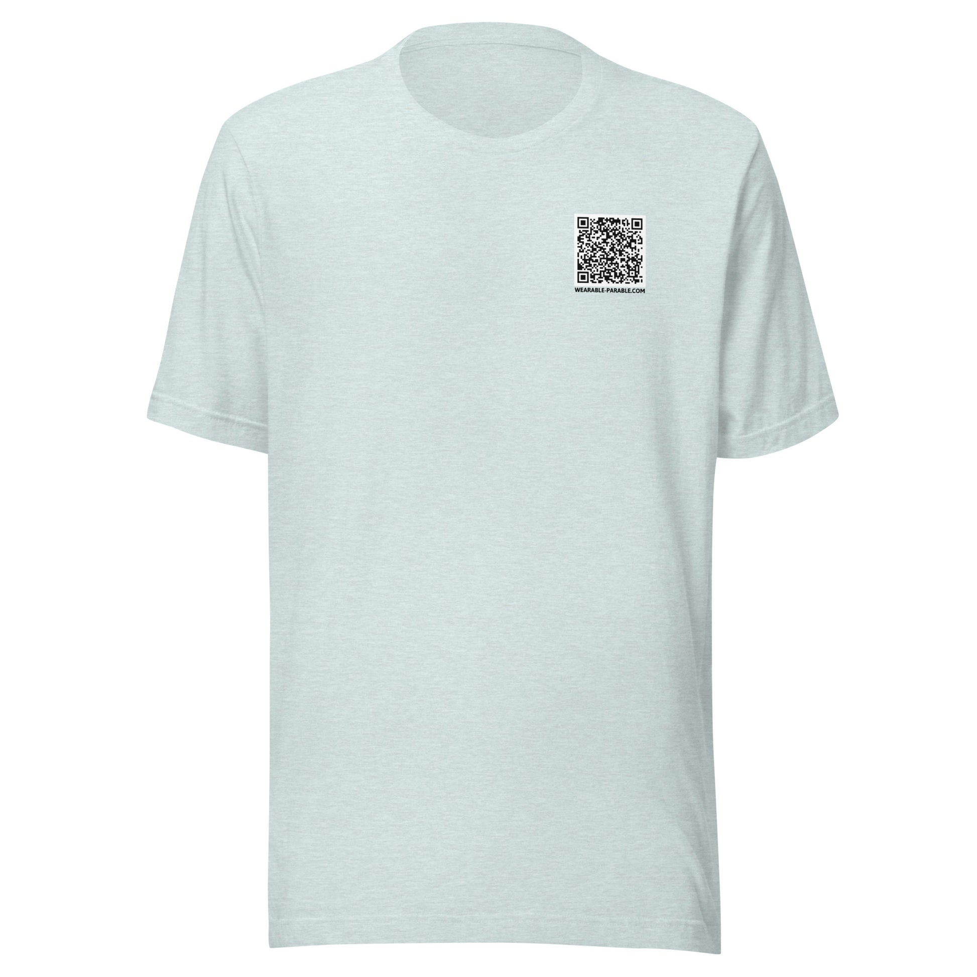 I'm Just Passing Through t-shirt front heather prism ice blue