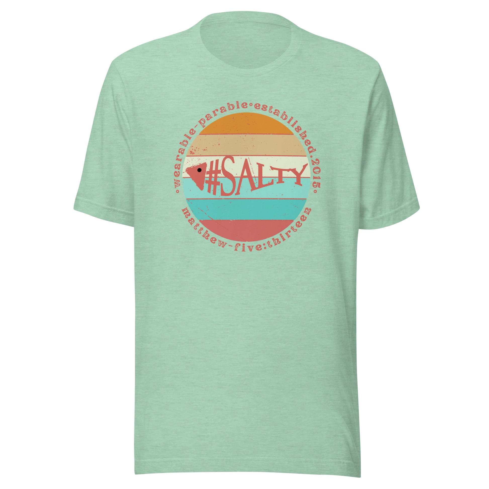#Salty short sleeve t-shirt heather prism mint