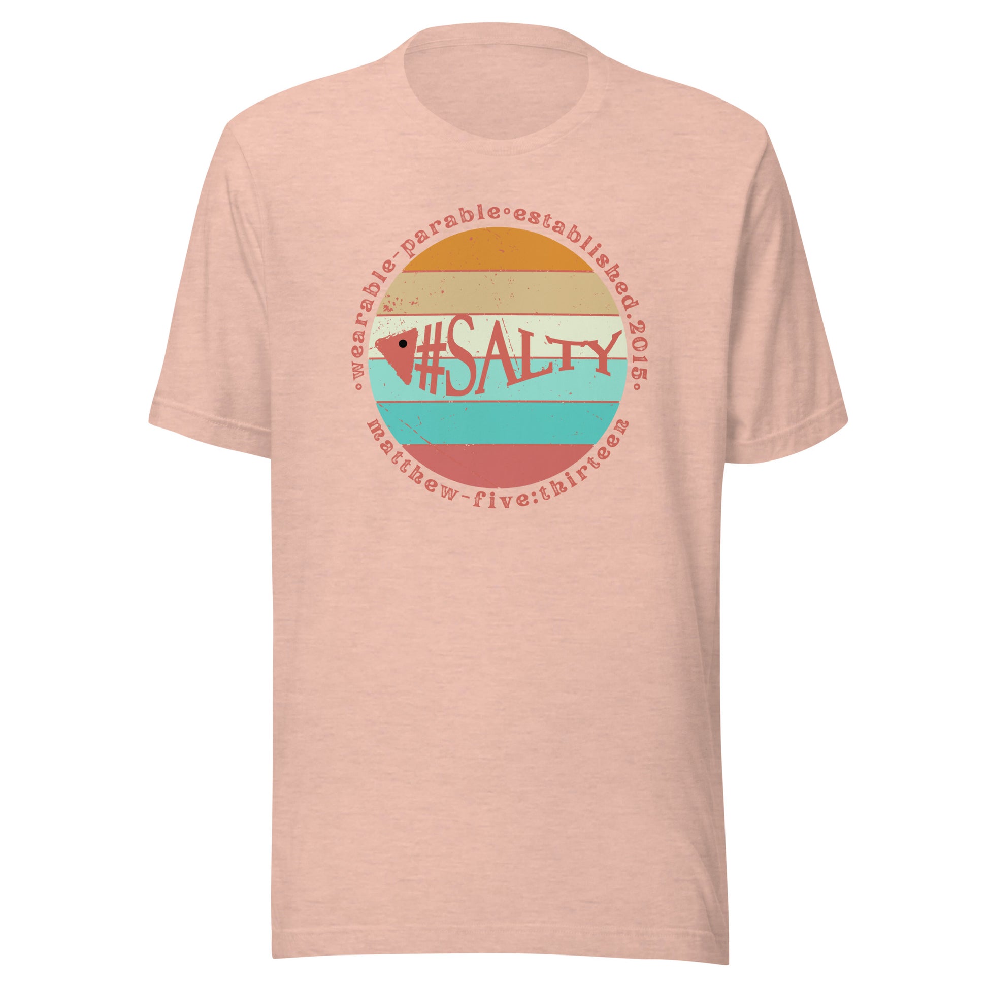 #Salty short sleeve t-shirt heather prism peach
