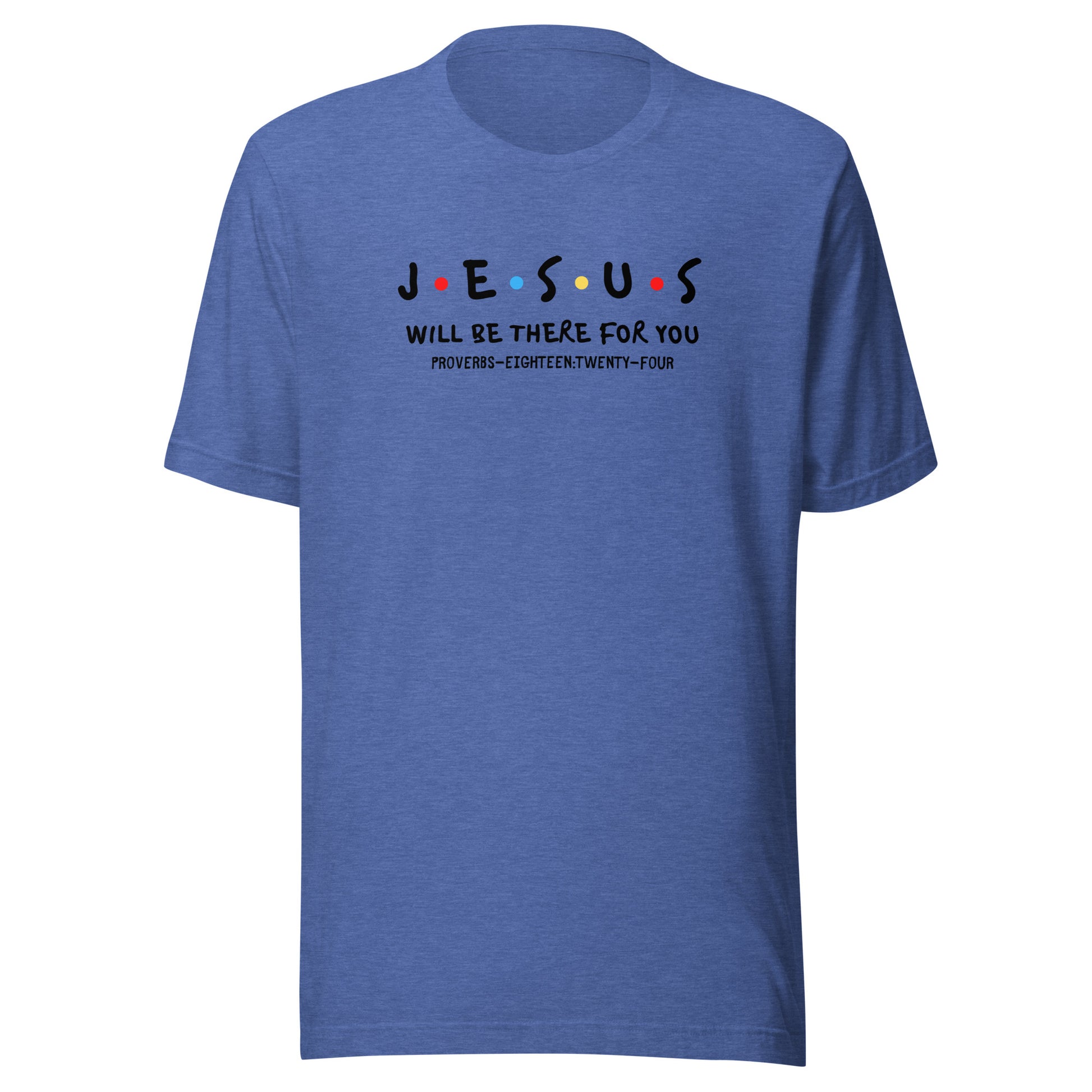 Jesus Is My Friend short sleeve t-shirt heather true royal
