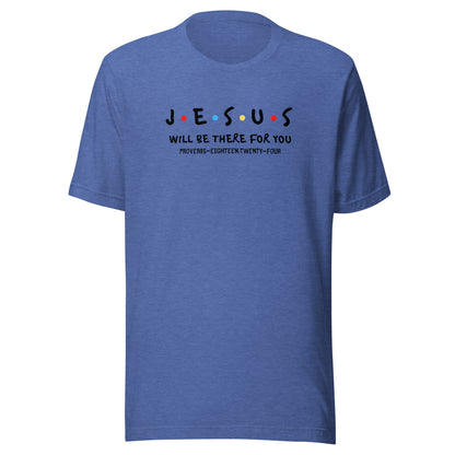 Jesus Is My Friend short sleeve t-shirt heather true royal