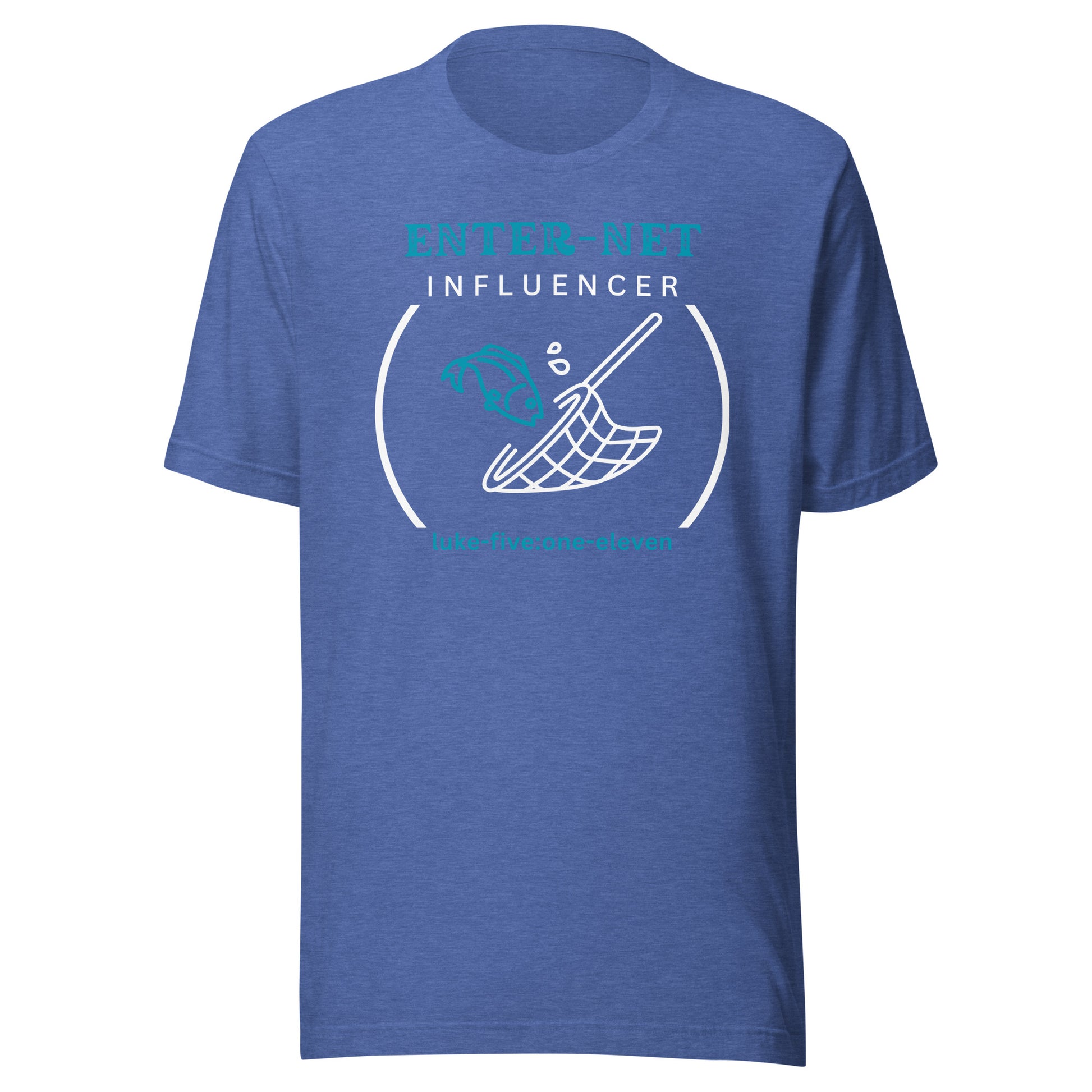 Enter-Net Influencer short sleeve t-shirt heather true royal