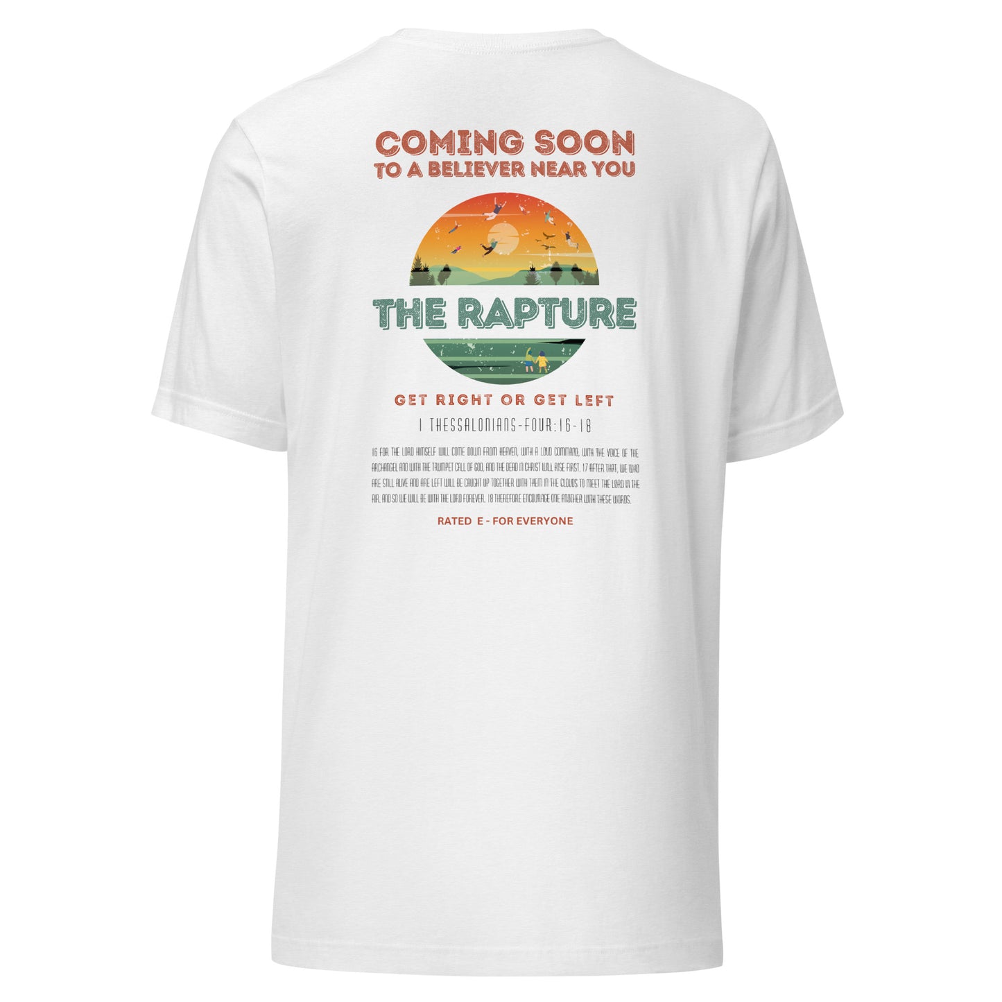 The Rapture t-shirt back white