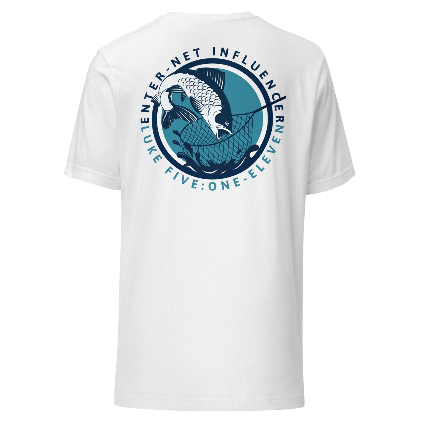 Enter-Net Influencer Fish Graphic soft white blend back