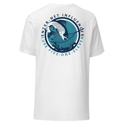 Enter-Net Influencer Fish Graphic soft white blend back