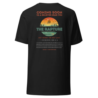 The Rapture t-shirt back vintage black