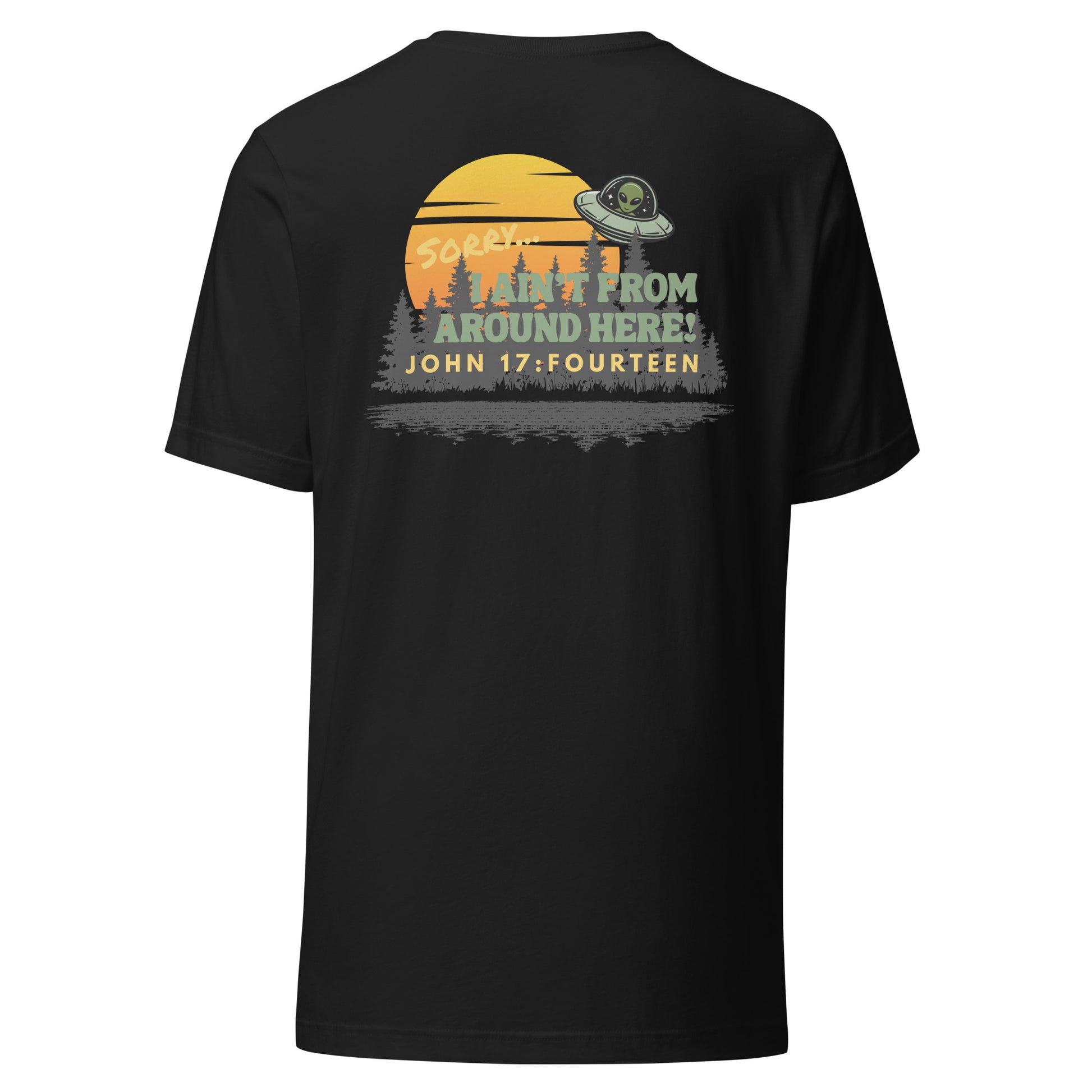 I Ain't From Around Here t-shirt back vintage black 