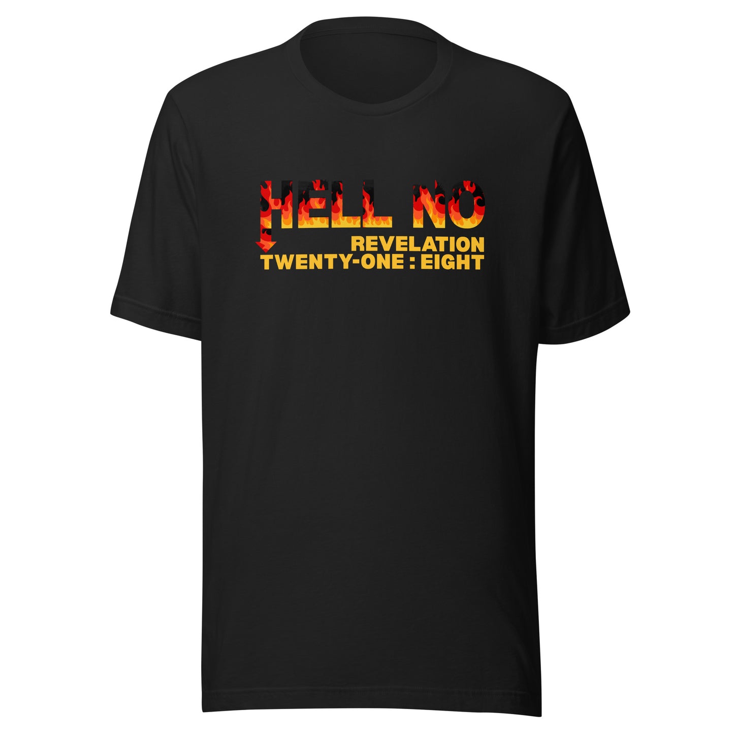 Hell No t-shirt vintage black