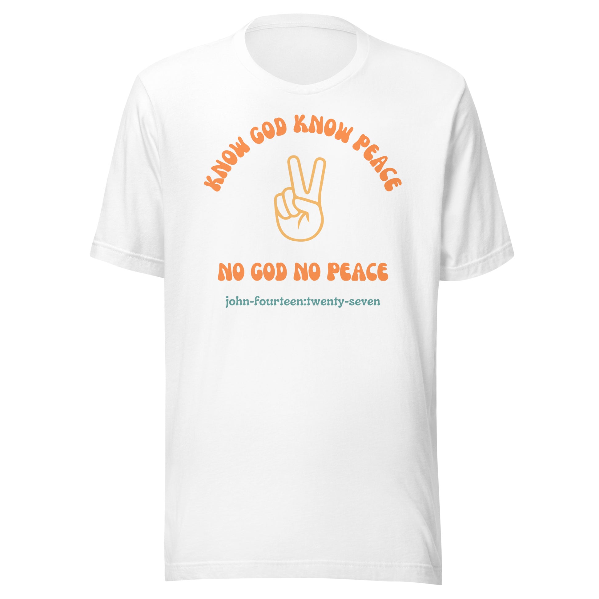 Know God Know Peace short sleeve t-shirt white